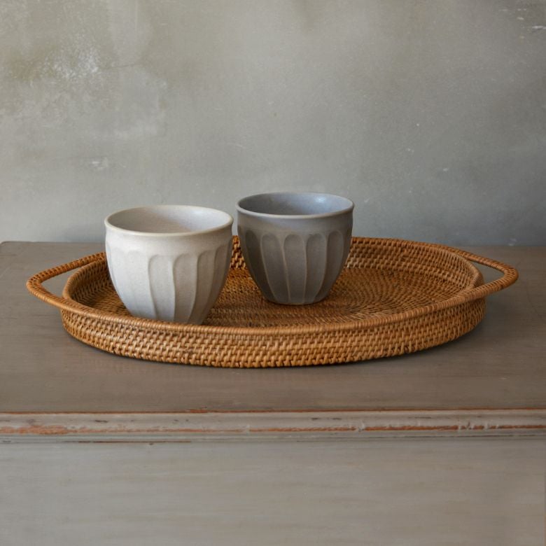 アタ製楕円形の薄型お盆トレイ