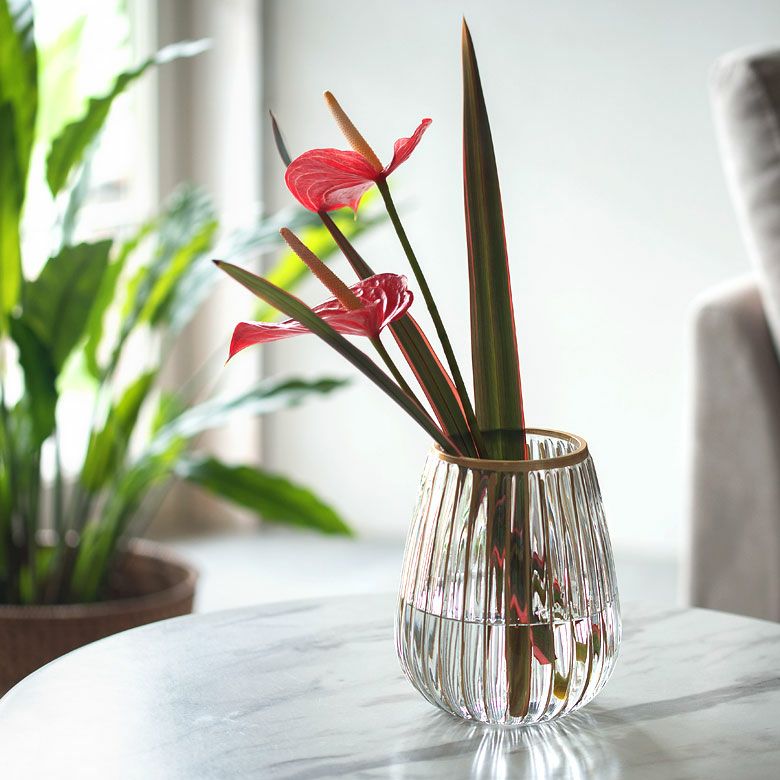 ゴールドラインのフラワーベース S | インテリア雑貨のPayung(パユン)