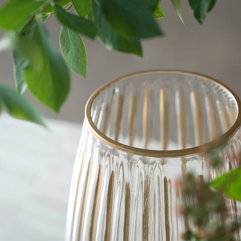 ゴールドラインのフラワーベース S | インテリア雑貨のPayung(パユン)