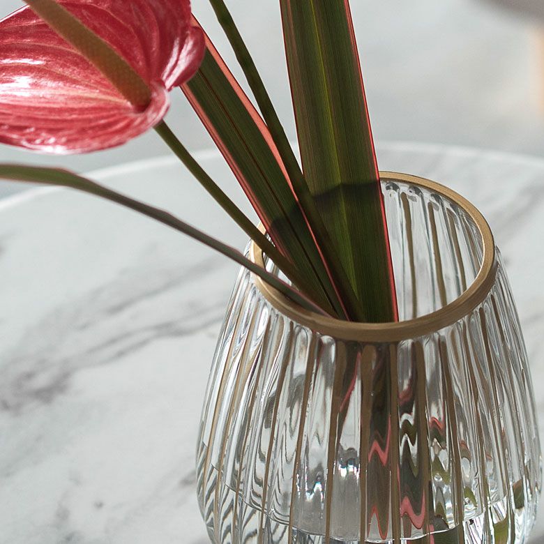 ゴールドラインのフラワーベース S | インテリア雑貨のPayung(パユン)