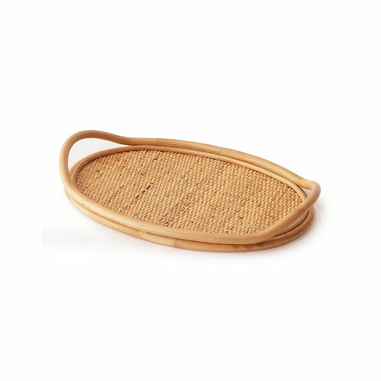 ラタンのオーバルトレイ S | インテリア雑貨のPayung(パユン)