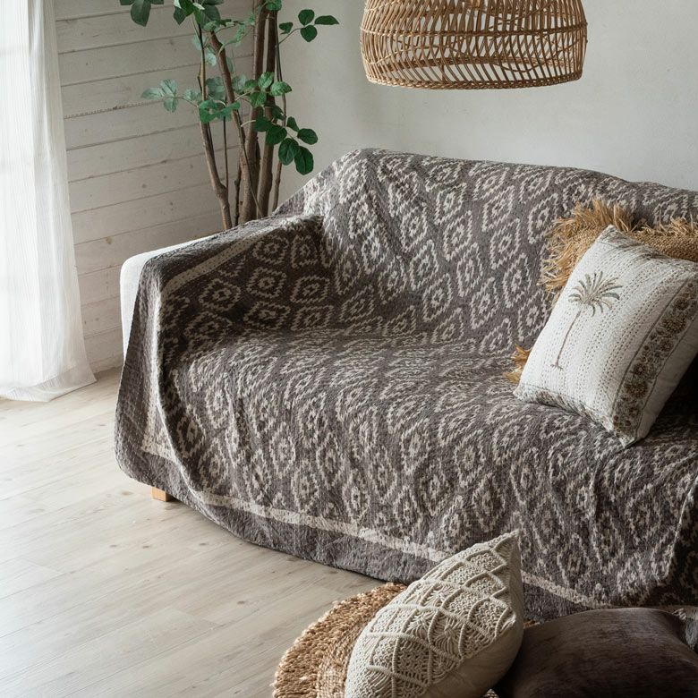 マルチカバースロー ダイヤ 185×185cm | インテリア雑貨のPayung(パユン)