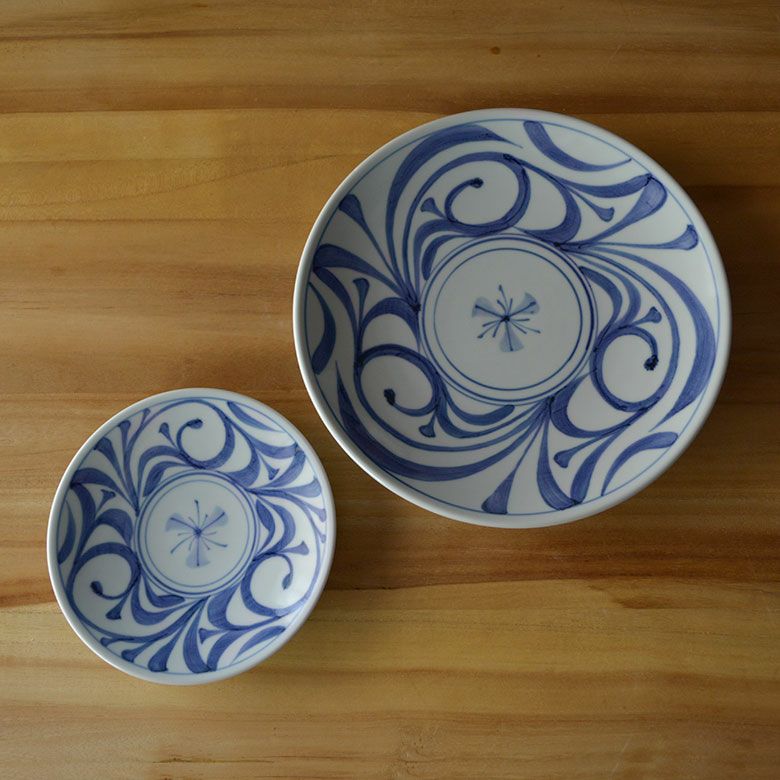 【高級】陶器 砥部焼 銘々皿 5種 花柄セット パスタ器 落款入り DSC06855_3588bb51-1175-456f-