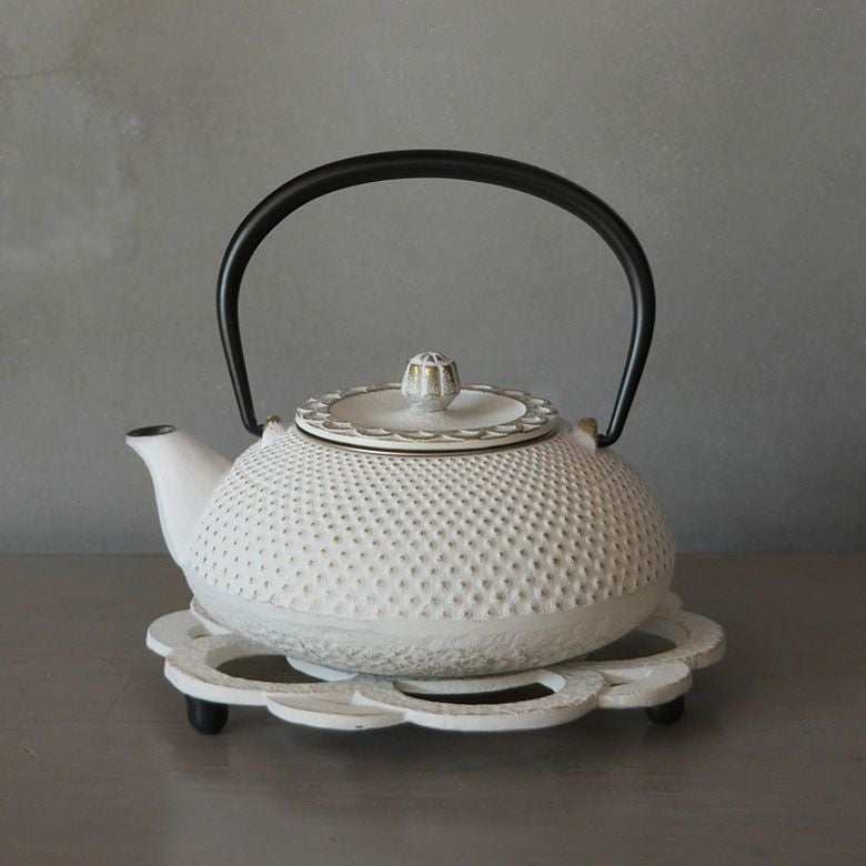 南部鉄器 あられ急須＆急須敷きセット