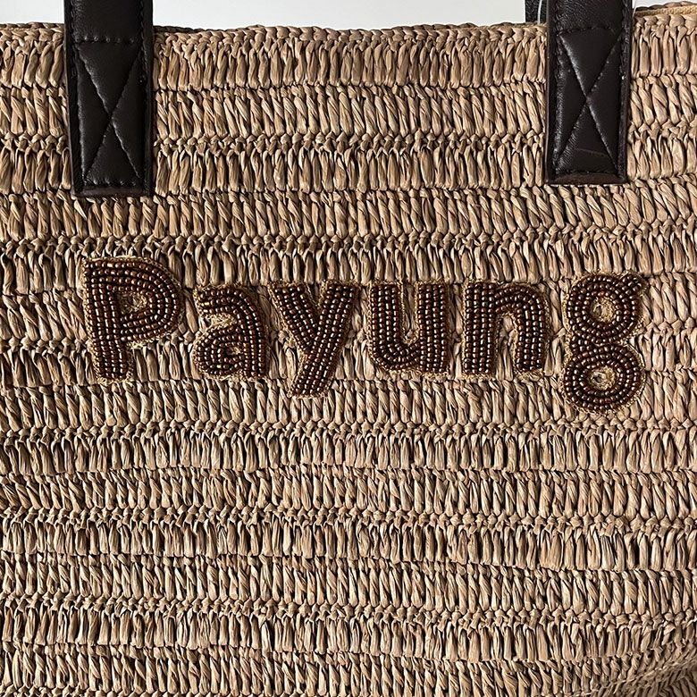 NINABAGS】ラフィアトートバッグL Payung限定ロゴ入り | インテリア