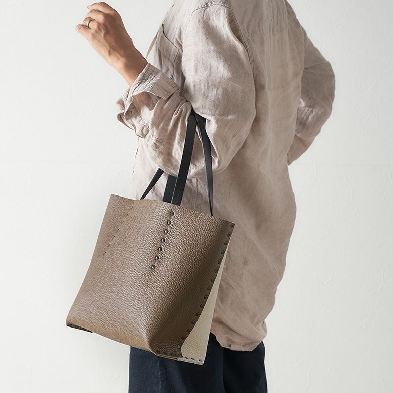 限定販売 Maison Def RivetBag】トートSサイズ etope×craie×matblack