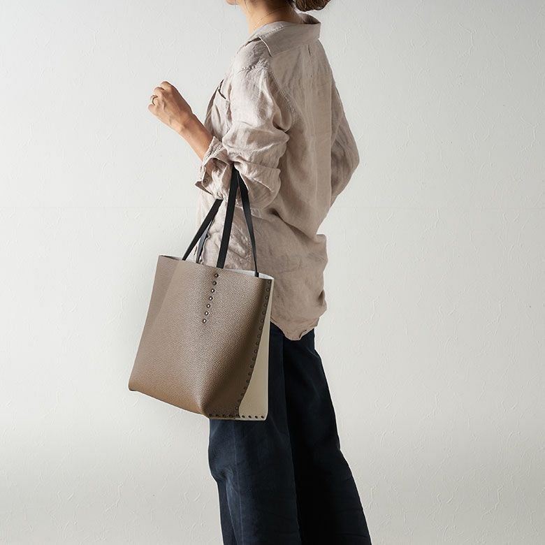 限定販売 Maison Def RivetBag】トートMサイズ etope×craie×matblack