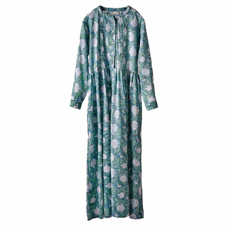 ブロックプリントワンピース サマーざくろ | インテリア雑貨のPayung