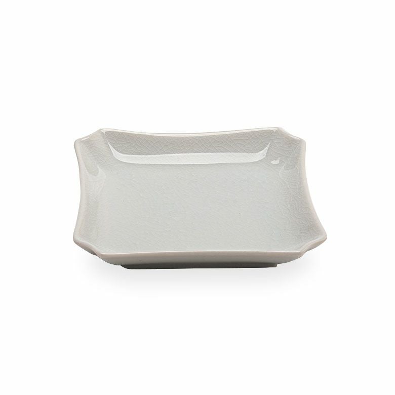 【九谷焼】隅切角皿 13cm