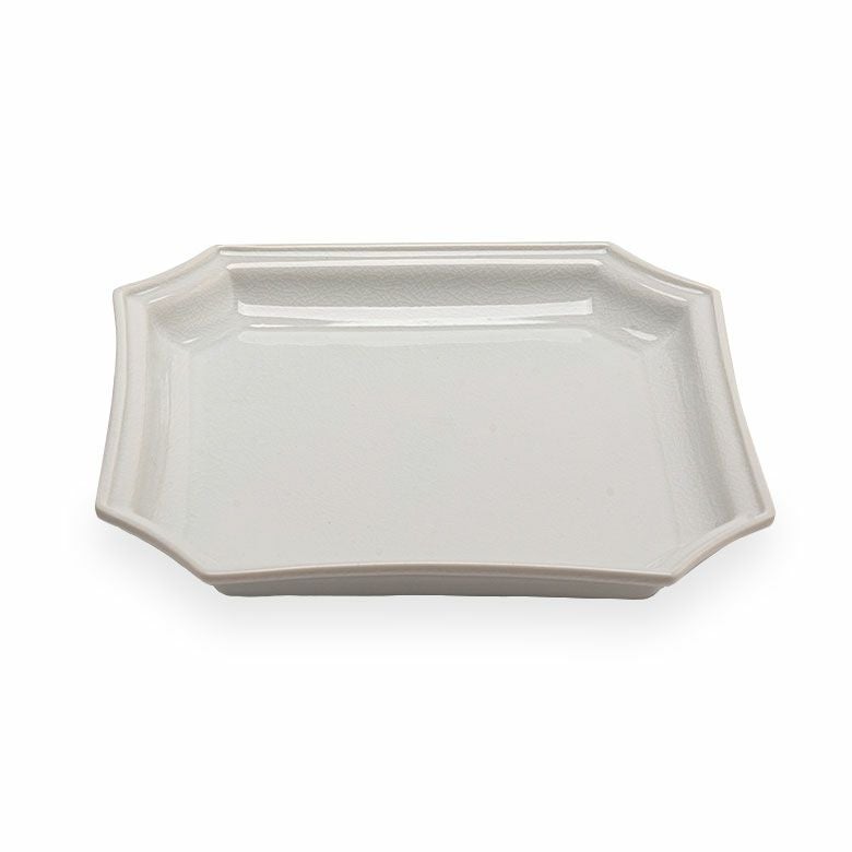 【九谷焼】隅切角皿 19cm