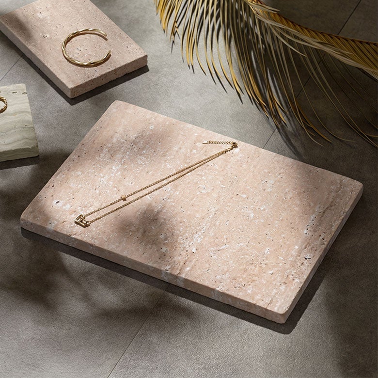 トラバーチンのストーントレイ 20×29cm | インテリア雑貨のPayung(パユン)
